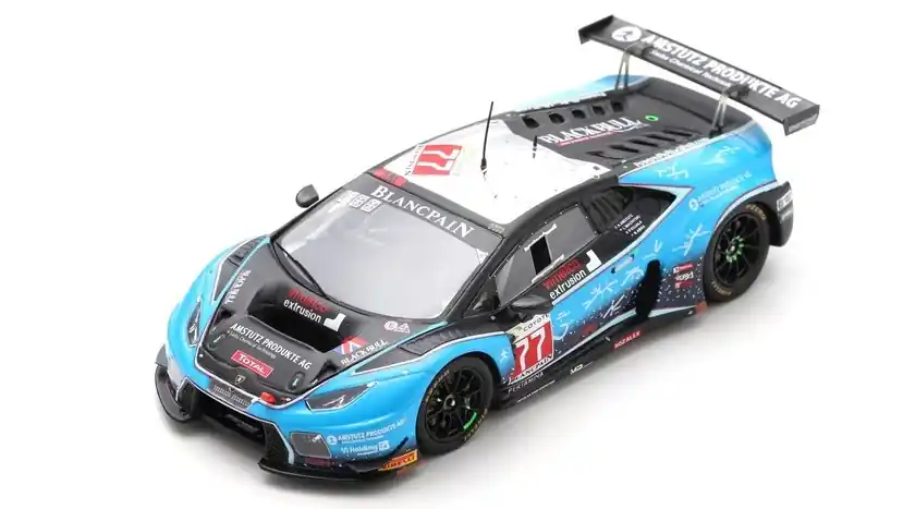 Lamborghini Huracán n.77 24h Spa 2018 R. Abra - A. Amstutz - L. Machitski - P. Kujala Akció