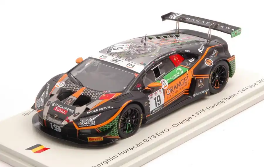 Lamborghini Huracán GT3 n.19 24h Spa 2020 L. Moccia - P. Keen - R. Giammaria - H. Hamaguchi Korlátozott ajánlat