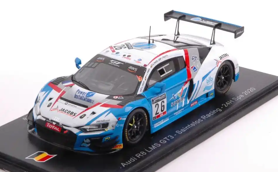 Gyors szállítás Audi R8 GT3 n.26 24h Spa 2020 P.Y. Paque - G. Paisse - C. Cresp - S. Palette