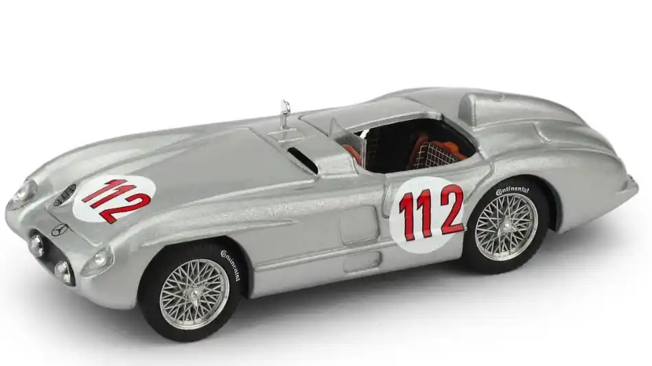 Mercedes 300SLR n.112 Targa Florio 1955 J.M. Fangio - K. Kling Akció