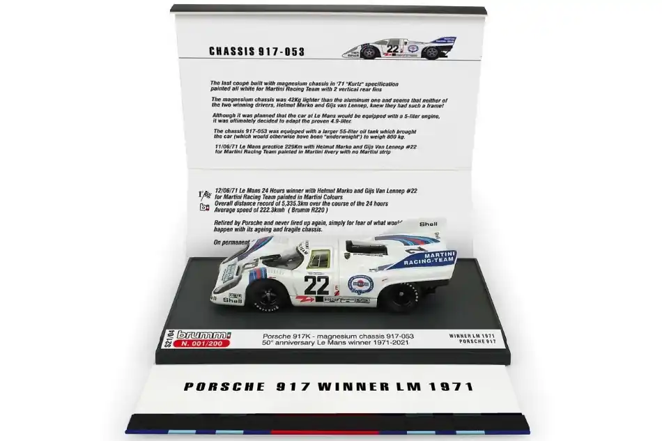 Szezonális akció Porsche 917 K n.22 Le Mans győztes 1971