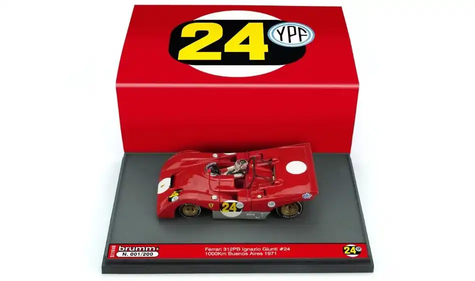Gyors kiszállítás Ferrari 312 PB n.24 1000 km Buenos Aires 1971 I. Giunti