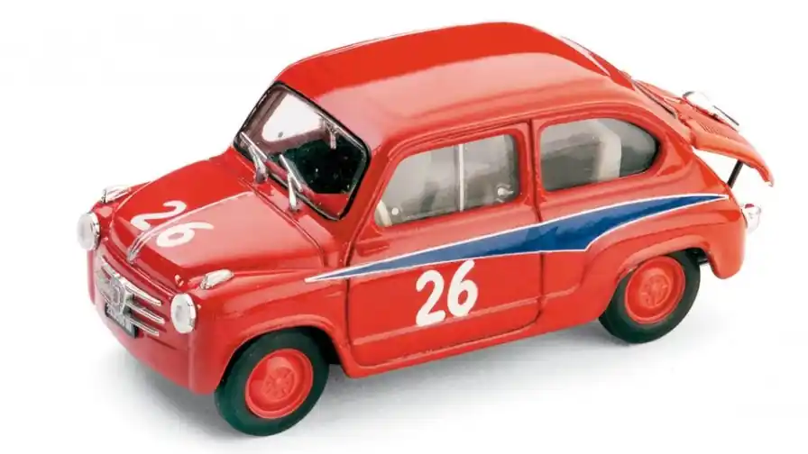 Biztonságos fizetés Abarth 750 Fiat 600 n.26 Mille Miglia 1956 D. Cogna