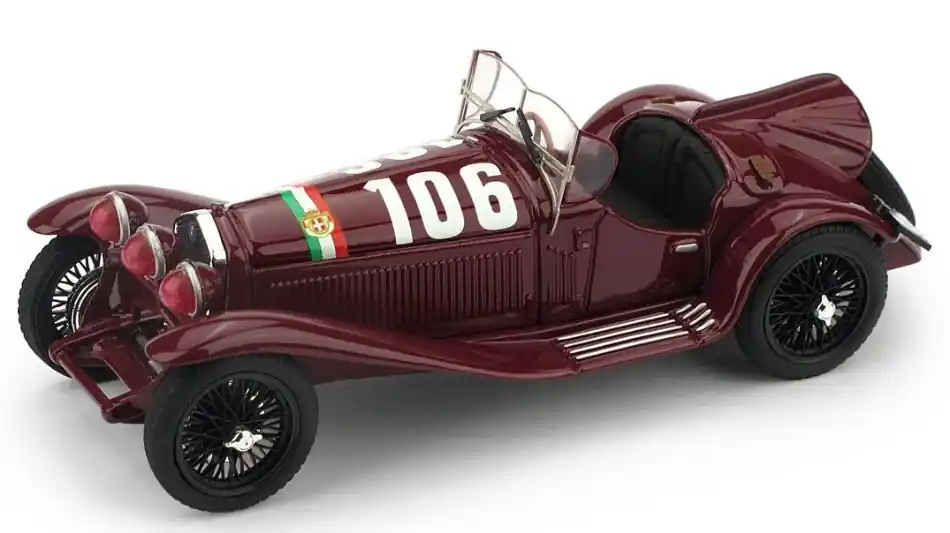 Kedvezményes ár Alfa Romeo 2300 Spider n.106 Mille Miglia győztes 1932 B. Borzacchini - A. Bignami