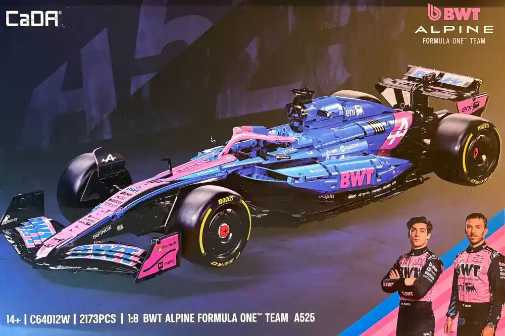 Kiárusítás Alpine F1 A525 10 Pierre Gasly vagy 43 Franco Colapinto 2025 CaDA építhető modell