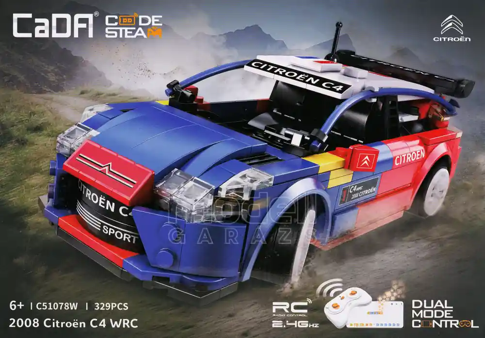 Citroën C4 WRC 2008 RC távirányítós CaDA építhető modell Népszerű