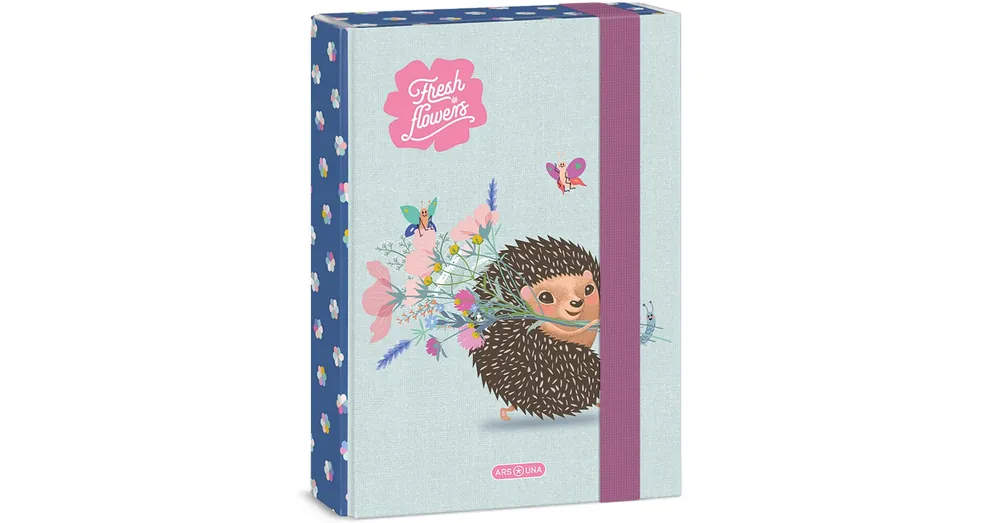 Exkluzív ajánlat Ars Una Fresh flowers süni mintás füzetbox A/5