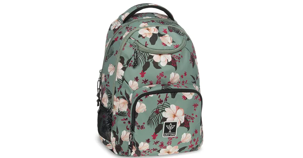 Végkiárusítás Ars Una Flowery green iskolatáska hátizsák AU-6 34×45×26 cm