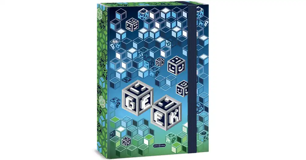 Szuper akció Ars Una Geek mintás füzetbox A/4