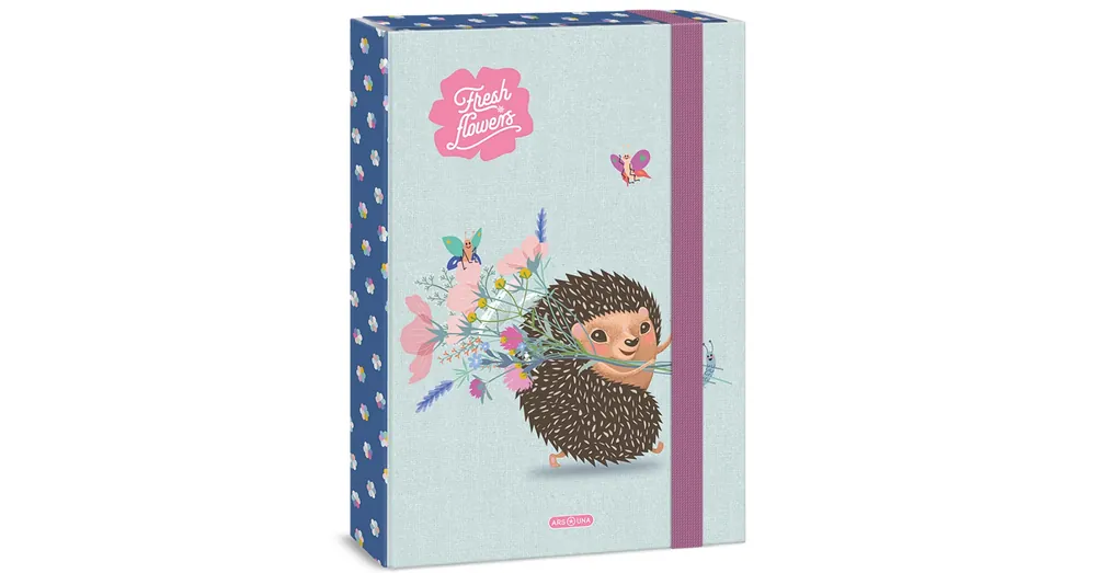Ars Una Fresh flowers süni mintás füzetbox A/4 Prémium
