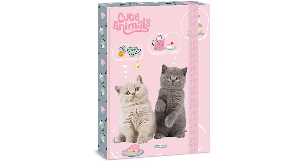 Ars Una Cute animals – tea party cicás füzetbox A/4 Bestseller