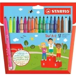 Biztonságos fizetés Stabilo Trio A-Z színes filctoll szett 18 db-os