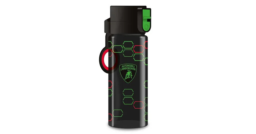 Olcsóbb Ars Una Lamborghini BPA mentes fekete-zöld kulacs 475ml