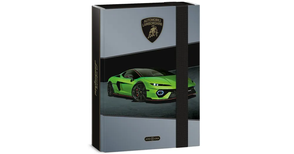 Ne maradj le Ars Una Zöld Lamborghini gumis füzetbox A/5