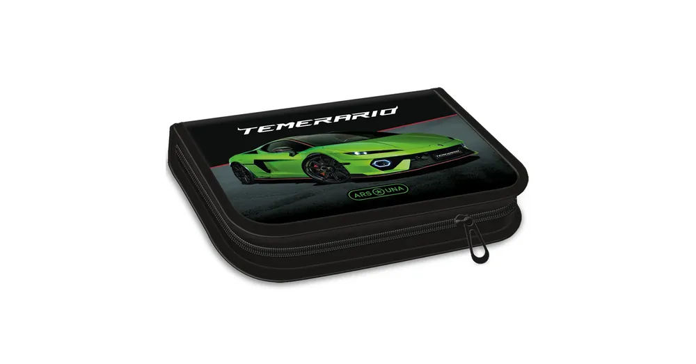 Vedd meg most Ars Una Zöld Lamborghini mintás kihajtható töltött tolltartó 12,8×19,3×3,6 cm