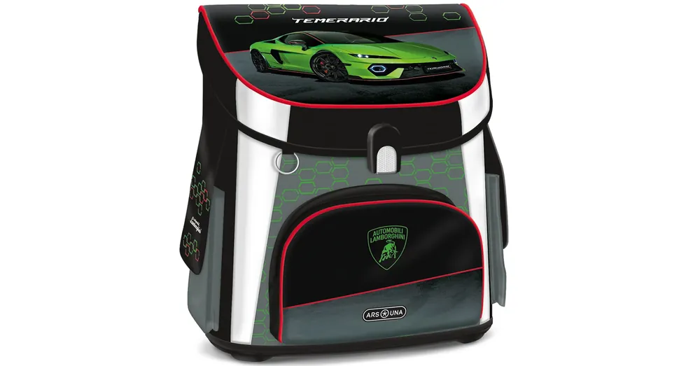 Ars Una Lamborghini mintás ergonomikus mágneszáras iskolatáska, hátizsák 33×41×24 cm Expressz szállítás