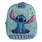 Luna Must Team 3D Stitch az űrben mintás lekerekített ovis hátizsák 26×10×32 cm Outlet