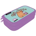 Legnépszerűbb ICO Lizzysuli Lollipop Capybara mintás három emeletes tolltartó 14×21×5 cm