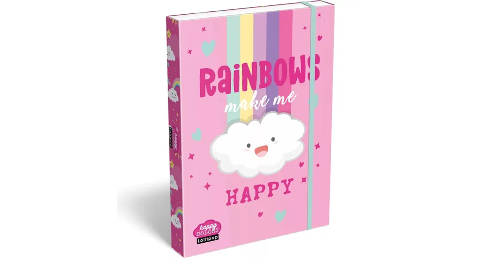Árengedmény ICO Lizzysuli Lollipop Rainbow gumis füzetbox A/4