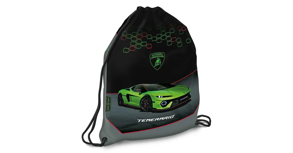 Ars Una Zöld Lamborghinis tornazsák, sportzsák 32×42 cm Árcsökkenés