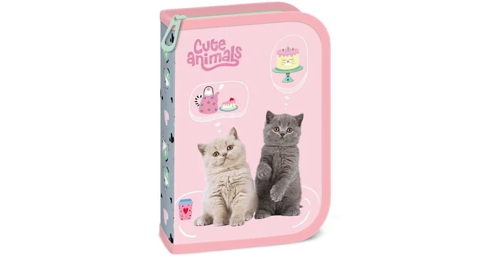 Ars Una Cute animals tea party cicás kihajtható töltött tolltartó 12,8×19,3×3,6 cm Vedd meg online