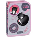 Outlet Ars Una Think Pink cicás kihajtható töltött tolltartó 12,8×19,3×3,6 cm