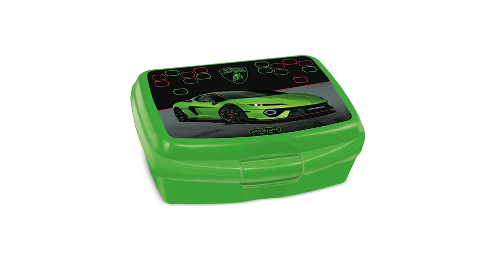 Gyors szállítás Ars Una Zöld Lamborghini uzsonnás doboz 16,5×6x13,5 cm