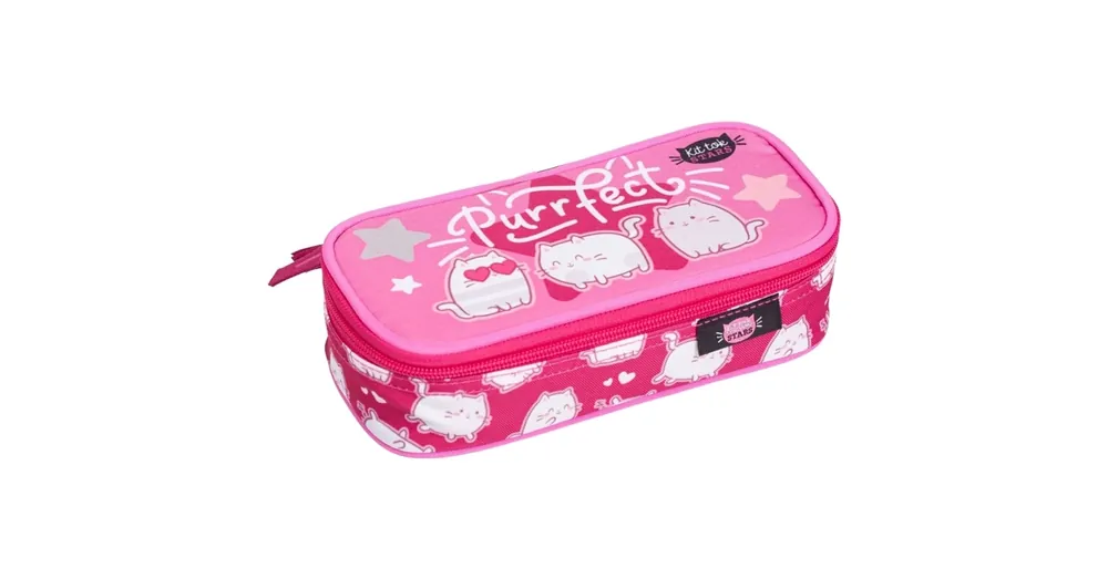 Gyors kiszállítás ICO LizzySuli Kittok Stars Purrfect lekerekített tinédzser tolltartó 21,5×10,5×5,5 cm