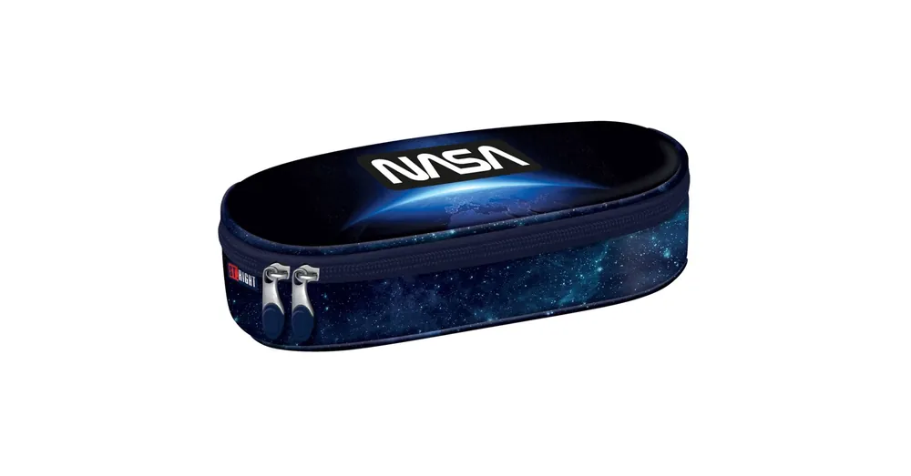 Korlátozott ajánlat St.Right NASA Blue Earth View ovális tolltartó PC01 23x9,5x6cm