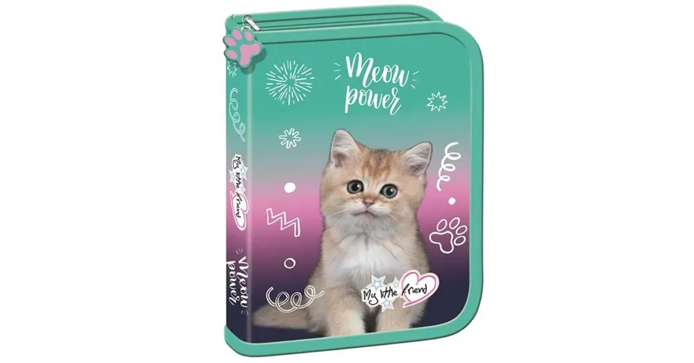 MLF Kitty Party cicás kihajtható tolltartó PC03 20,5x14x3,5cm Akció