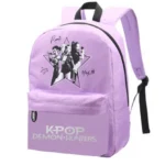 Legnépszerűbb St.Right K-Pop Démonvadászok lila iskolatáska hátizsák