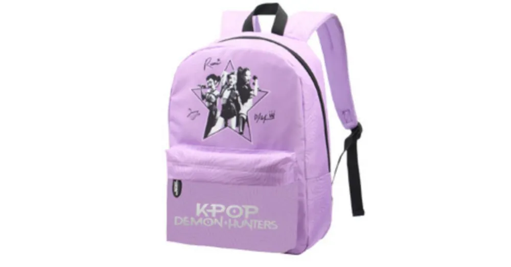 Legnépszerűbb St.Right K-Pop Démonvadászok lila iskolatáska hátizsák