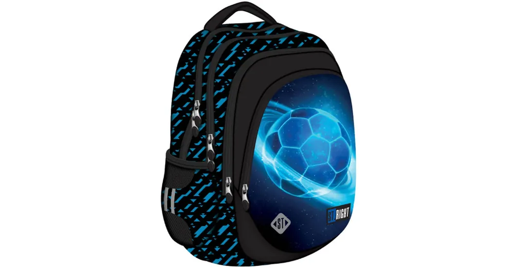 Csak ma St.Right Cosmic Soccer ergonomikus iskolatáska, hátizsák BP06 43x32x20cm