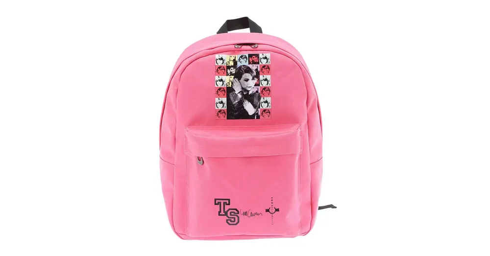 Taylor Swift mintás pink párnázott iskolatáska, hátizsák 39x17x44cm Olcsó