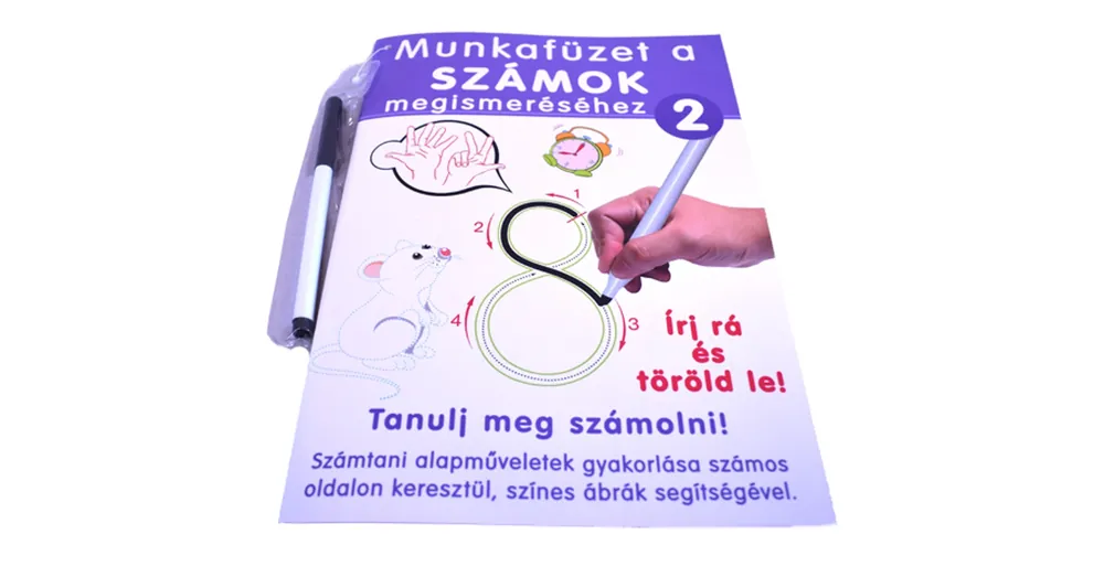 Számok megismerése gyakorló munkafüzet – D-Toys Legkelendőbb