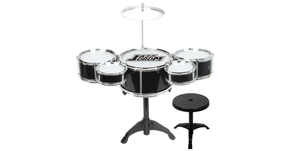 Ne maradj le Jazz Drum 6 részes játék dobfelszerelés állványon dobszékkel