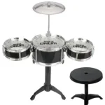 Bestseller Jazz Drum 4 részes állványos játék dobfelszerelés dobszékkel