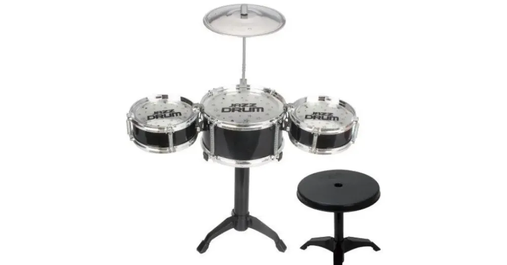 Bestseller Jazz Drum 4 részes állványos játék dobfelszerelés dobszékkel