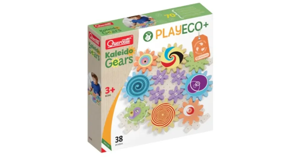 Quercetti Play Eco Kaleido fogaskerekek játékszett 38 db-os Outlet