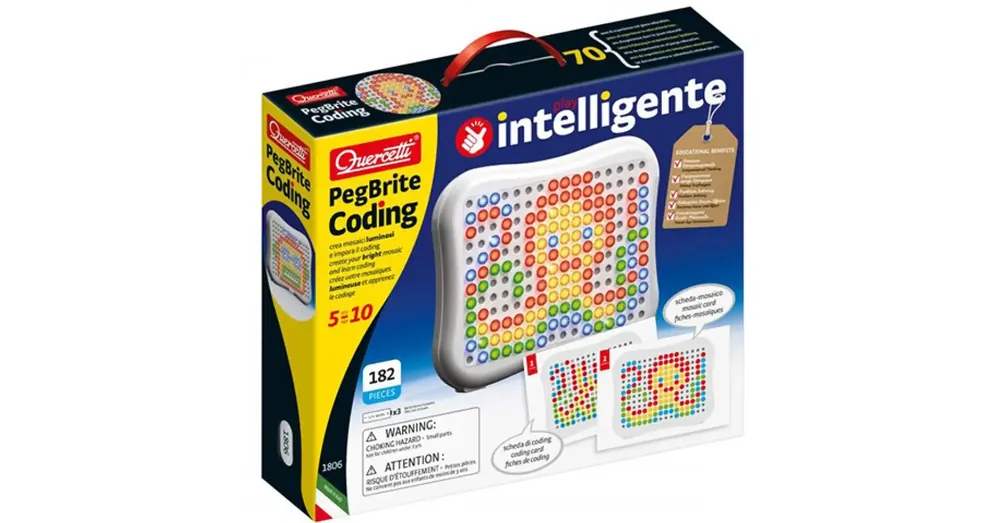 Biztonságos fizetés Quercetti Peg Brite kódolás fejlesztő játék fényekkel