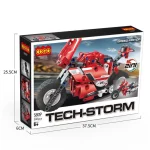 COGO® 5809 kompatibilis építőjáték 300 db építőkocka 2 az 1-ben Motorbiciklik Biztonságos fizetés