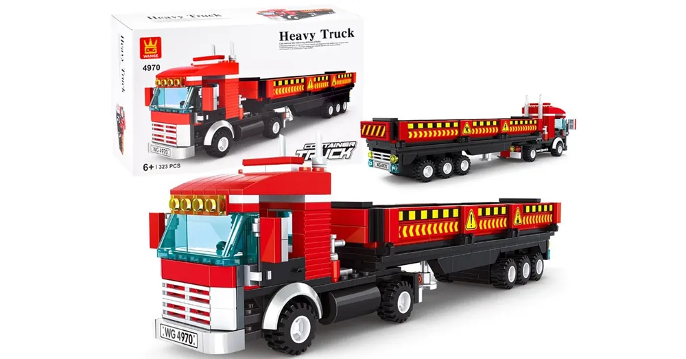 Gyors kiszállítás WANGE® 4970 kompatibilis építőjáték 323 db építőkocka Nyergesvontató