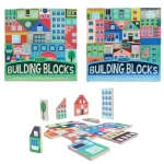 Végkiárusítás Building Blocks Város – Fa építőkocka szett