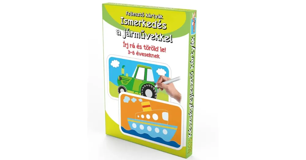 Ismerkedés a járművekkel – Fejlesztő kártyák 3–6 éveseknek Vedd meg most