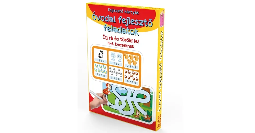 Vásárlói kedvenc Óvodai fejlesztő feladatok – Fejlesztő kártyák 4–6 éveseknek