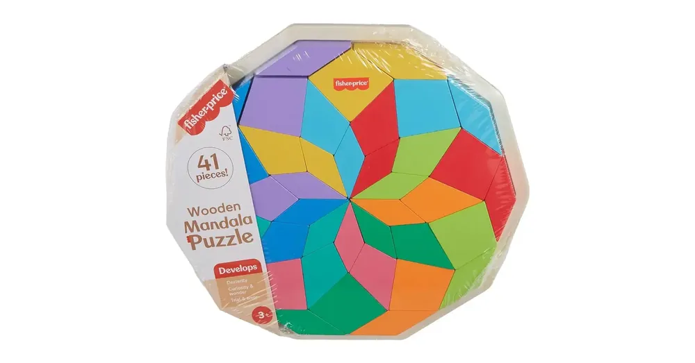 Fisher-Price Wood Fa mandala színkirakó – Mattel Azonnali szállítás