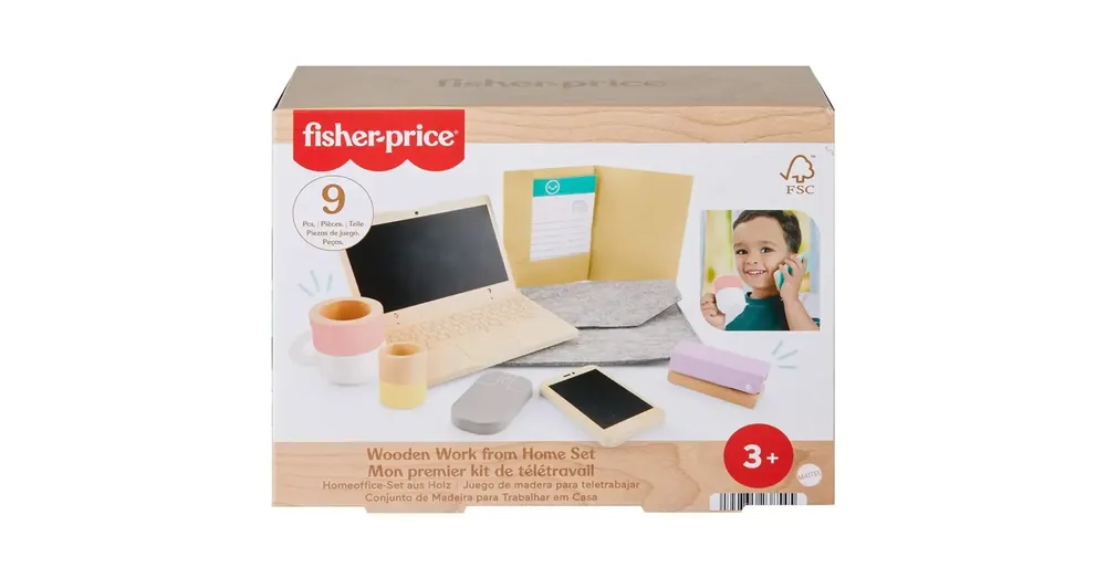 Kihagyhatatlan ajánlat Fisher Price Wood fa Home office játékszett – Mattel