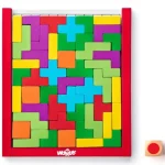 Színes fa tetris kirakó játék – Woodyland Legjobb ár