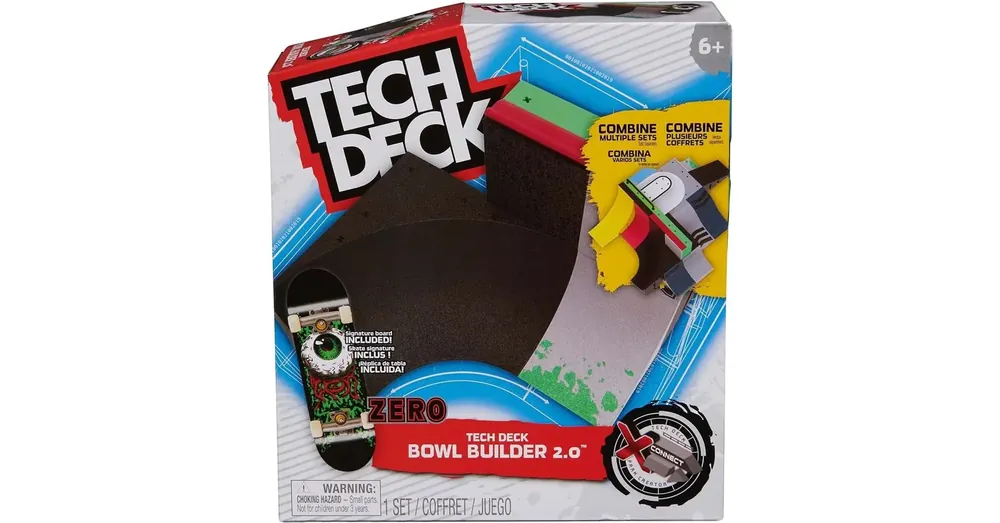 Tech Deck Bowl Builder 2.0 pálya szett különleges ujjgördeszkával – Spin Master Ajánlat