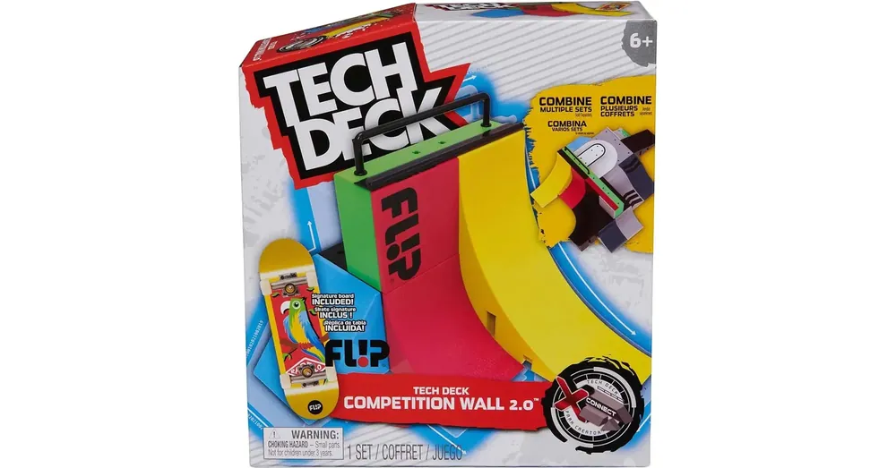Bestseller Tech Deck Competinion Wall 2.0 pálya szett különleges ujjgördeszkával – Spin Master